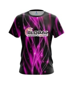 900 Global Pink Spiral Waves CoolWick Bowling Jersey