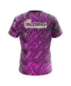 Alternative view of 900 Global Pink Diamond Plate CoolWick Bowling Jersey