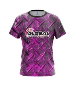 900 Global Pink Diamond Plate CoolWick Bowling Jersey