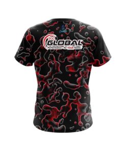 Alternative view of 900 Global Red Flowing Fluid CoolWick Bowling Jersey