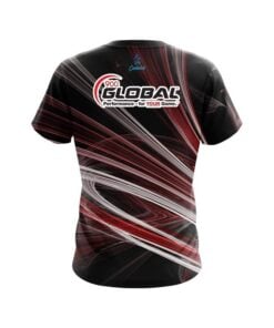 Alternative view of 900 Global Red Motion Swirl CoolWick Bowling Jersey