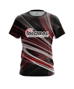 900 Global Red Motion Swirl CoolWick Bowling Jersey