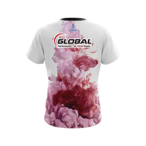 900 Global Red ink Splash CoolWick Bowling Jersey - Image 2