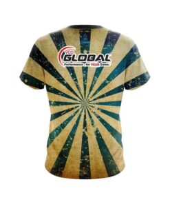 Alternative view of 900 Global Retro Grunge 2 CoolWick Bowling Jersey