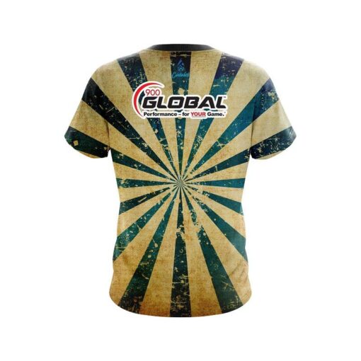 900 Global Retro Grunge 2 CoolWick Bowling Jersey - Image 2