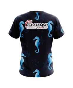 Alternative view of 900 Global Underwater Seahorse CoolWick Bowling Jersey