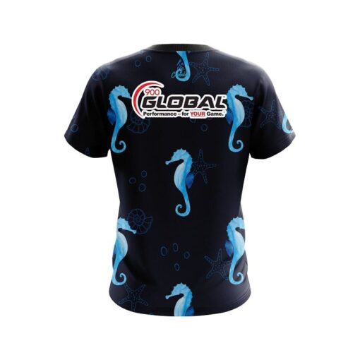 900 Global Underwater Seahorse CoolWick Bowling Jersey - Image 2