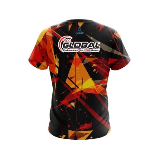 900 Global Shattered Shapes CoolWick Bowling Jersey - Image 2