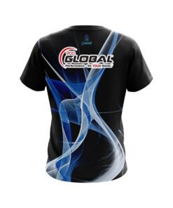 Alternative view of 900 Global Smokey Blue Wave CoolWick Bowling Jersey