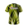 900 Global Wavy Yellow Swirl CoolWick Bowling Jersey - Image 2