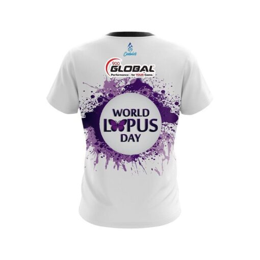 900 Global World Lupus Cancer Awareness 2 CoolWick Bowling Jersey - Image 2