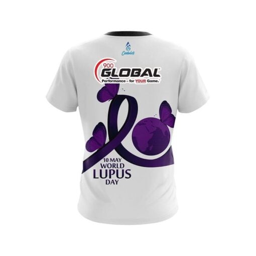 900 Global World Lupus Cancer Awareness  CoolWick Bowling Jersey - Image 2