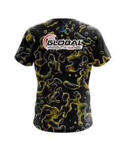 Alternative view of 900 Global Yellow Flowing Fluid CoolWick Bowling Jersey