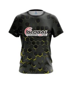 900 Global Yellow Honeycomb Fusion CoolWick Bowling Jersey