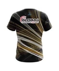 Alternative view of 900 Global Yellow Motion Swirl CoolWick Bowling Jersey