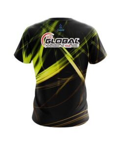 Alternative view of 900 Global Yellow Spiral CoolWick Bowling Jersey