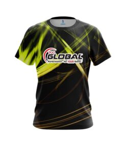 900 Global Yellow Spiral CoolWick Bowling Jersey