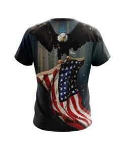 Alternative view of Plain American Eagle CoolWick Bowling Jersey