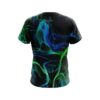 Plain Blue Green Smoke CoolWick Bowling Jersey - Image 2