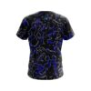 Plain Blue Flowing Fluid CoolWick Bowling Jersey - Image 2