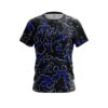 Plain Blue Flowing Fluid CoolWick Bowling Jersey