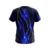 Plain Blue Spiral Waves CoolWick Bowling Jersey - Image 2
