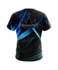 Alternative view of Brunswick Aqua Swirl CoolWick Bowling Jersey
