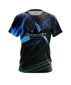 Brunswick Aqua Swirl CoolWick Bowling Jersey