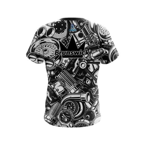 Brunswick Auto Parts Explosion CoolWick Bowling Jersey - Image 2