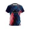Brunswick Blue And Pink Diamond CoolWick Bowling Jersey