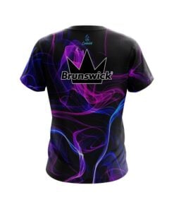 Alternative view of Brunswick Blue Purple Smoke CoolWick Bowling Jersey