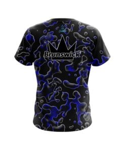 Alternative view of Brunswick Blue Flowing Fluid CoolWick Bowling Jersey