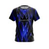 Brunswick Blue Spiral Waves CoolWick Bowling Jersey