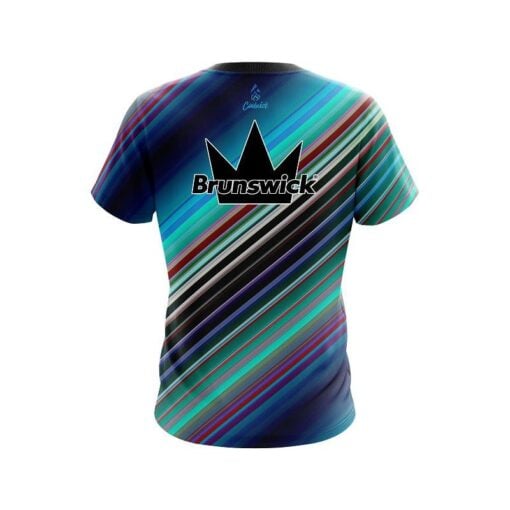 Brunswick Candy Stripe CoolWick Bowling Jersey - Image 2