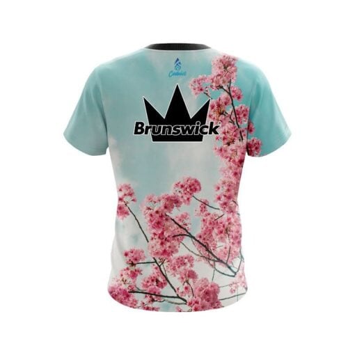 Brunswick Cherry Blossom CoolWick Bowling Jersey - Image 2