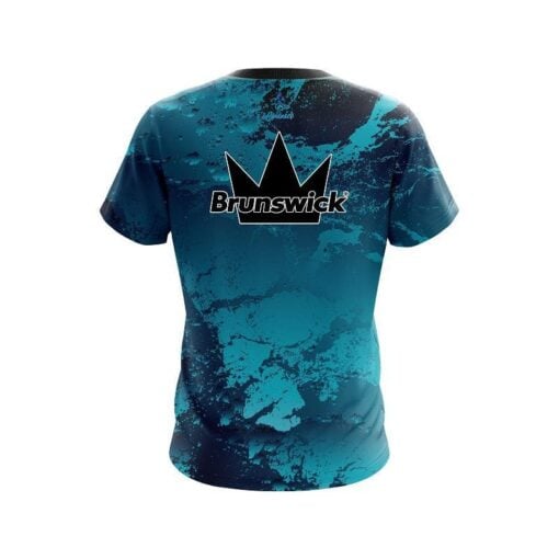 Brunswick Graphite Blue CoolWick Bowling Jersey - Image 2