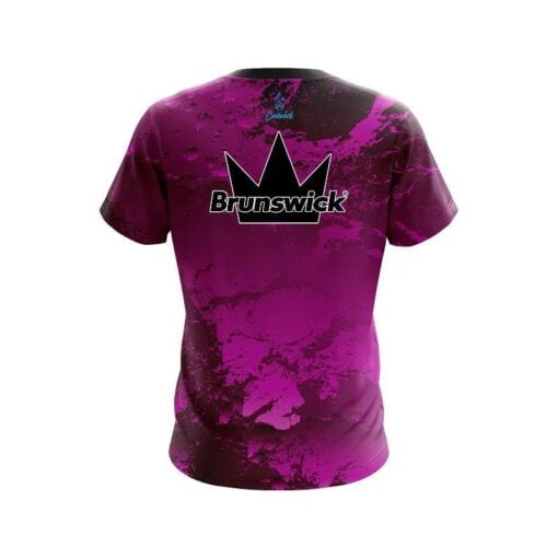 Brunswick Graphite Pink CoolWick Bowling Jersey - Image 2