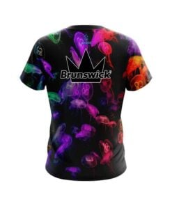 Alternative view of Brunswick Glowing Jellyfish CoolWick Bowling Jersey