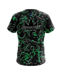 Alternative view of Brunswick Green Flowing Fluid CoolWick Bowling Jersey