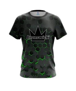 Brunswick Green Honeycomb Fusion CoolWick Bowling Jersey