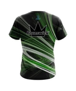 Alternative view of Brunswick Green Motion Swirl CoolWick Bowling Jersey