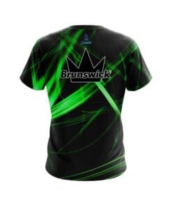 Alternative view of Brunswick Green Spiral CoolWick Bowling Jersey