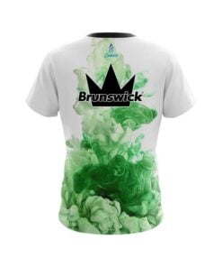 Alternative view of Brunswick Green ink Splash CoolWick Bowling Jersey