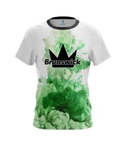 Brunswick Green ink Splash CoolWick Bowling Jersey
