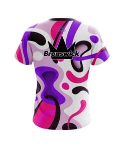 Alternative view of Brunswick Modern Art Purple CoolWick Bowling Jersey