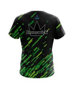 Alternative view of Brunswick Modern Green Stripe CoolWick Bowling Jersey