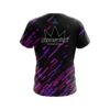 Brunswick Modern Purple Stripe CoolWick Bowling Jersey - Image 2