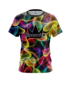 Brunswick Multi Color Lava  CoolWick Bowling Jersey