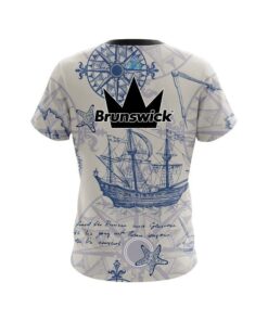Alternative view of Brunswick Nautical Navigation CoolWick Bowling Jersey