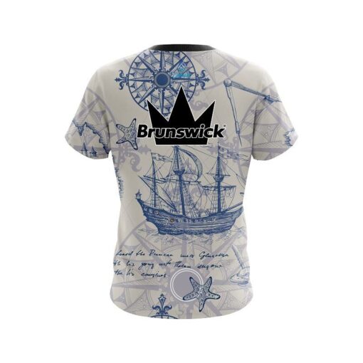 Brunswick Nautical Navigation CoolWick Bowling Jersey - Image 2